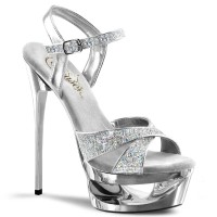 Eclipse-619G - Silver Multi Glitter/Silver Chrome
