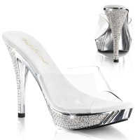 Fabulicious Elegant-401 - Clear Silver Chrome