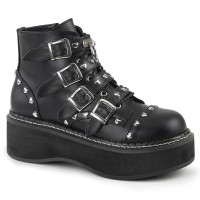EMILY-315 - Black Vegan Leather