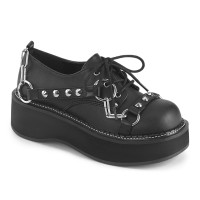 Emily-32 - Black Vegan Leather