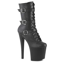 Enchant-1043 - Black Faux Le ather Matte