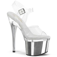 Esteem-708 - Clear Silver Chrome