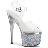 Esteem-708CHLG - Clear Silver Chrome Multi Glitter  