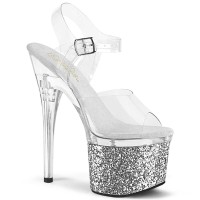 Esteem-708LG - Clear Silver Glitter