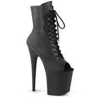 Flamingo-1021 - Black Faux Leather Matte