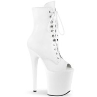 Flamingo-1021 - White Faux Leather Matte