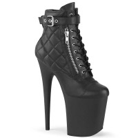 Flamingo-800-05 - Black Faux Leather Matte  