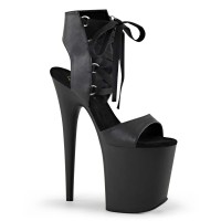 FLAMINGO-800-14 - Black Faux Leather Black Matte