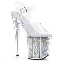 Flamingo-808GF - Clear Silver Multi Glitter  