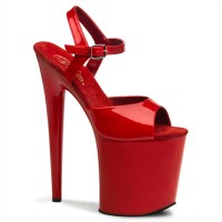 Flamingo-809 - Red Patent Red