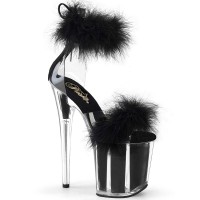 Flamingo-824F - Clear Black Fur Matching
