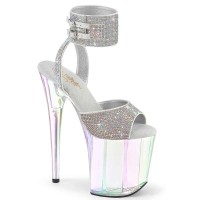 Flamingo-891HTRS - Silver AB Rhinestones TPU Hologram