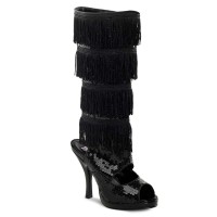 Funtasma Flapper-168 - Black Sequins