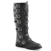 Funtasma GOTHAM-110 - Black Distressed Pu
