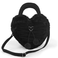Hb-631 Heart Handbag - Black