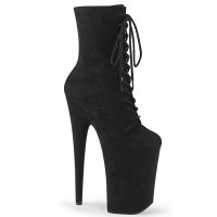Infinity-1020FS - Black Faux Suede  