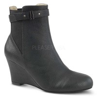 Kimberly-102 - Black Faux Leather  