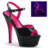 Kiss-209TT - Black Pat Neon Pink  