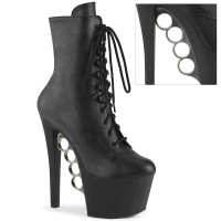 Knucks-1020 - Black Faux Leather Matte