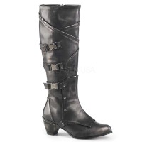 Maiden-8820 - Pewter Brush Off Boots with Back Straps
