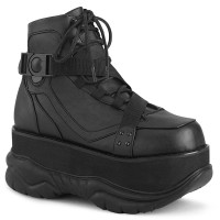 Neptune-181 - Black Vegan Leather  