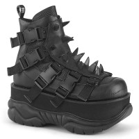 Neptune-68 - Black Vegan Leather