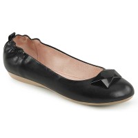 Olive-08 - Black Faux Leather  