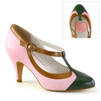 PEACH-03 - Pink Multi Faux Leather
