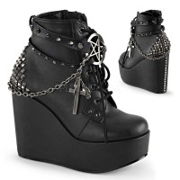 POISON-101 - Black Vegan Leather