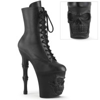 Rapture-1020 - Black Faux Leather Matte