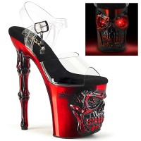 Rapture-808-LT - Clear Satin Red Chrome