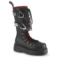 Rebel-100 - Black Vegan Leather