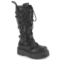 Rebel-200 - Black Vegan Leather