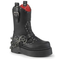 Rebel-56 - Black Vegan Leather