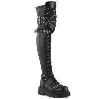 Renegade-320 - Black Stretch Vegan Leather
