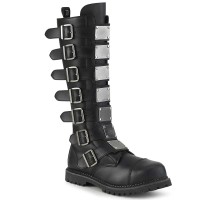 Riot-21MP - Black Vegan Leather  