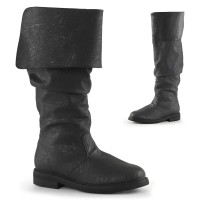 ROBINHOOD-100 - Black Distressed Pu