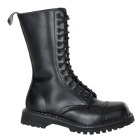 Demonia Rocky-14 - Black Leather SPECIAL - Mens 7, Womens 9