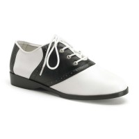 Funtasma Saddle-50 - Black-White Pu