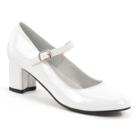 Funtasma Schoolgirl-50 - White Patent
