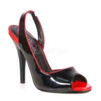 Seduce-117 - Black-Red Patent