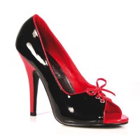 Seduce-216 - Black-Red Patent