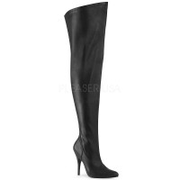 Seduce-3000WC - Black Stretch Faux Leather