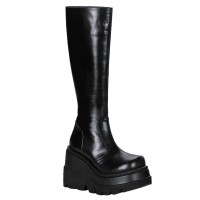 Demonia Shaker-100 - Black Pu SPECIAL - Size 6