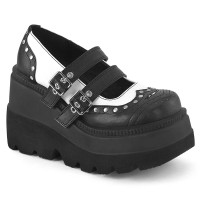 Shaker-27 - Black White Vegan Leather