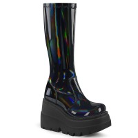 Shaker-65 - Stretch Black Pat Hologram  
