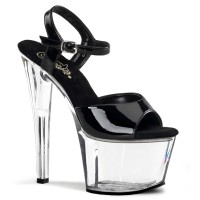 Sky-309 - Black Patent/Clear