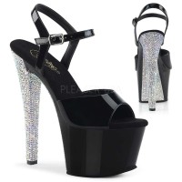 Sky-309CHRS - Black Silver AB Rhinestones  