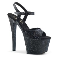 Sky-309MMG - Black Faux Leather Matte  
