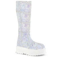 Slacker-230 - White Multi Glitter  